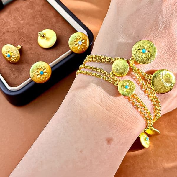 Designer Bracelet Gold Tone Crystal Accent Woven Texture Engraved Statement Jewelry Fashion Accessory Gift For Women For Special Occasions Now