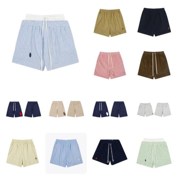 Men's Shorts Designer Check Out The Summer Items High-quality Lazy Horse Embroidered Linen Couple Style And Women's Sizes S-XL