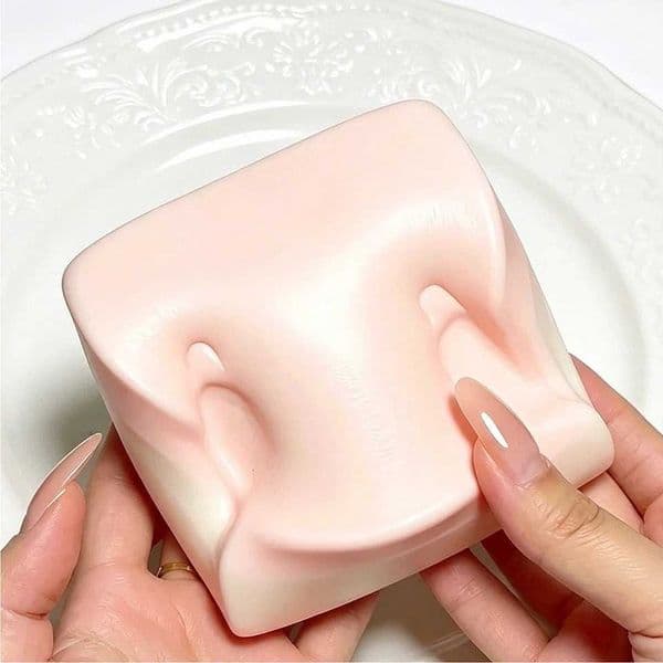 Cake Squishy Double-Sided Sticky Rice Pink Slow Rising Rice Cake Squishy Slow Rebound Cake Bread Stress Release Hand Relax Gift M260604