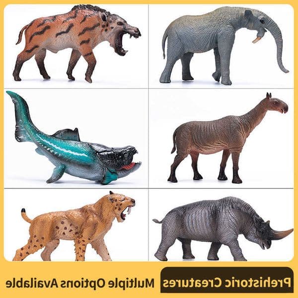 Action Dinosaur Figures for Kids - Restic Prehistoric Creature Toys Educational Play Set for Ages 3 Gift Idea Dunkleosteus L2606047SUY