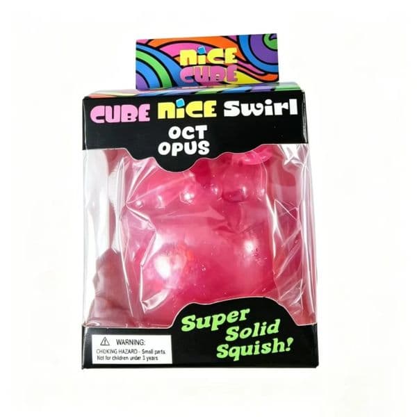 Luminous Schylling Jellyfish with box Sensory Fidget Nice Cube Stress Relief Squishy Cube pinch Anti-Anxiety Squeeze Object For Focus ADHD Population