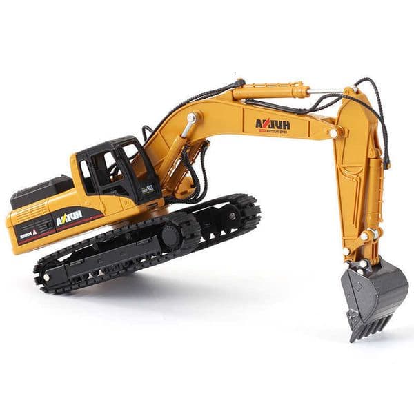 Excavator Huina Alloy 7710 150 Engineering Crawler Truck Construction Vehicle Model Creative Gifts For Children Boys M260605