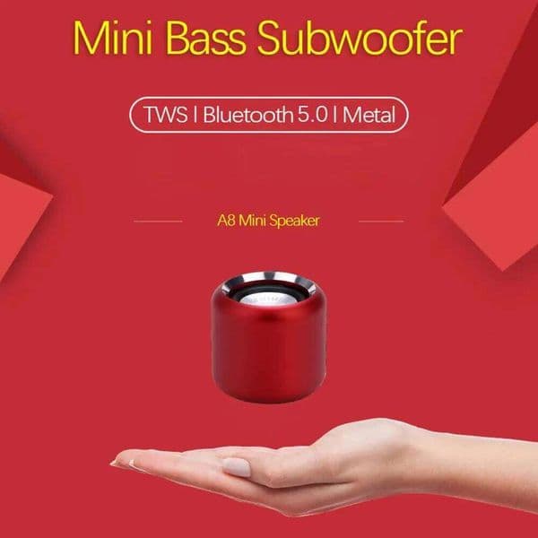 Creative Hifi Stereo Metal Subwoofer Wireless Bluetooth Speaker Music Player Mini Speakers 26W0604