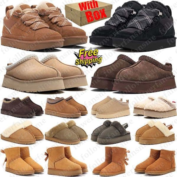 Free Shipping With Box Designer uggswoman uggsman boots tasman tazz booties australia Shoes for mens womens bottes heel sneakers luxury snow over the knee top