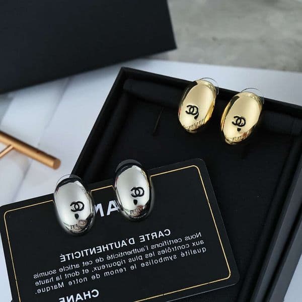 channels earrings designer style small earrings cc earrings