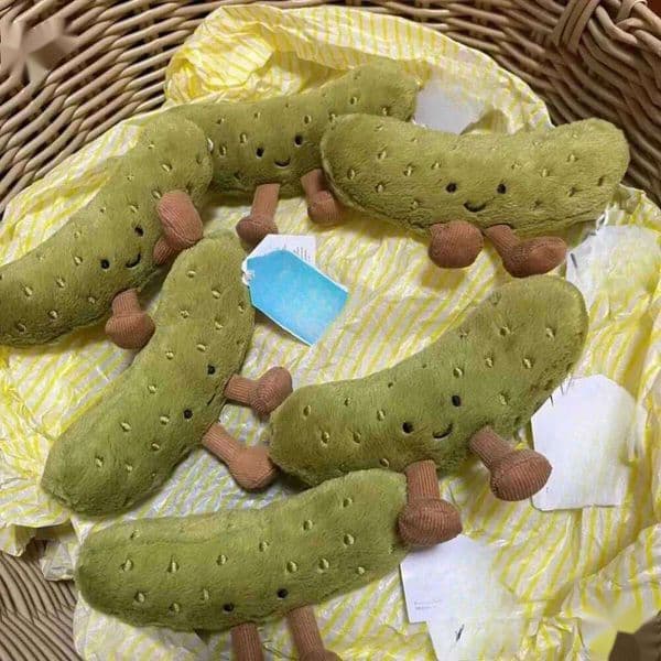 Cute Pickle Plush Doll, Sour Cucumber Pendant, Vegetable Stuffed Toy - Creative Gift for Children 2025 style 625 hh