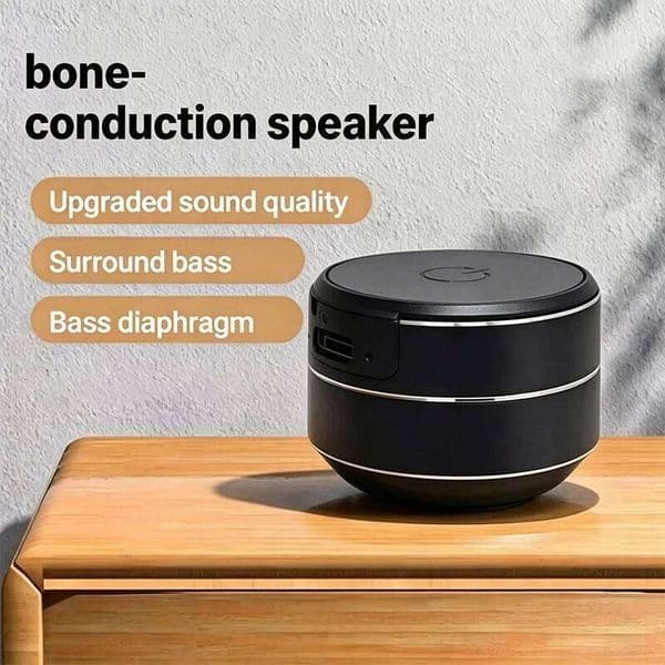 Bone wireless speaker, 5W powerful sound quality, portable for kitchen/bedroom/outdoor use. Audio bone conduction wir 26W0604