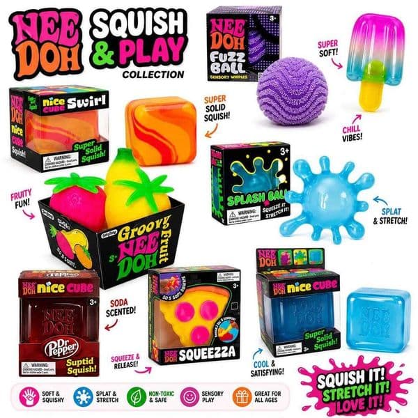 NeeDoh Nice Sprite Edition 2026 Soft Squishy Fidget Toy Anti-Stress Squeeze Cube Sensory Toys for Children Anxiety Relief 26L0604