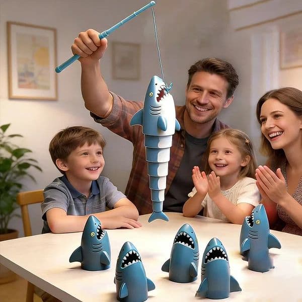 Fishing Battle Game - Paced Magnetic Fishing Toy Multiplayer Family Board Game for Kids Fun Party Stress Relief Activity 260603