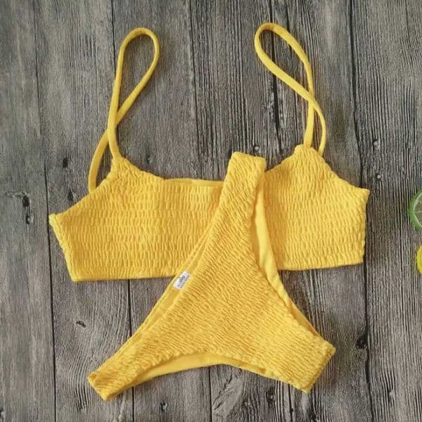 Sale New Hot Sexy Women Push-up Padded Bra Bikini Set Pleated Swimsuit Swimwear Swimming Beach Bathing Costume Bikini Set T260604DPWL