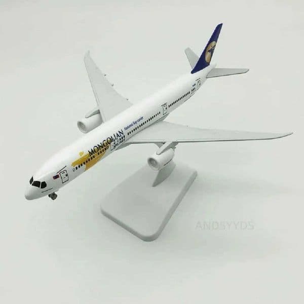 20cm Scale Metal Airplane Model Mongolian B737 Airlines Metal Aircraft airplanes decoration Aviation Mold Gift C260604