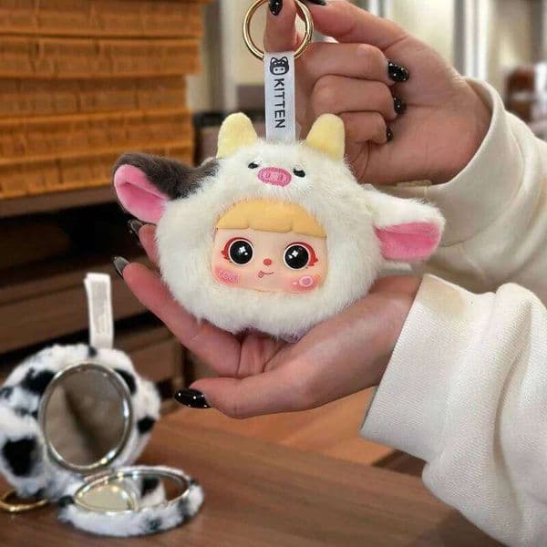 Kitten Makeup Series Blind Cute Creative Design Mirror Exquisite Keychain Toys Decoration Mystery Box Surprise Gifts J260604