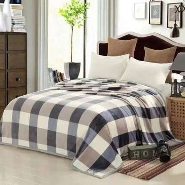 Gift Box Packed Thick Milk Velvet Flannel Air Condition Throw Blanket, Soft Warm Nap Blanket for Sofa and Bed