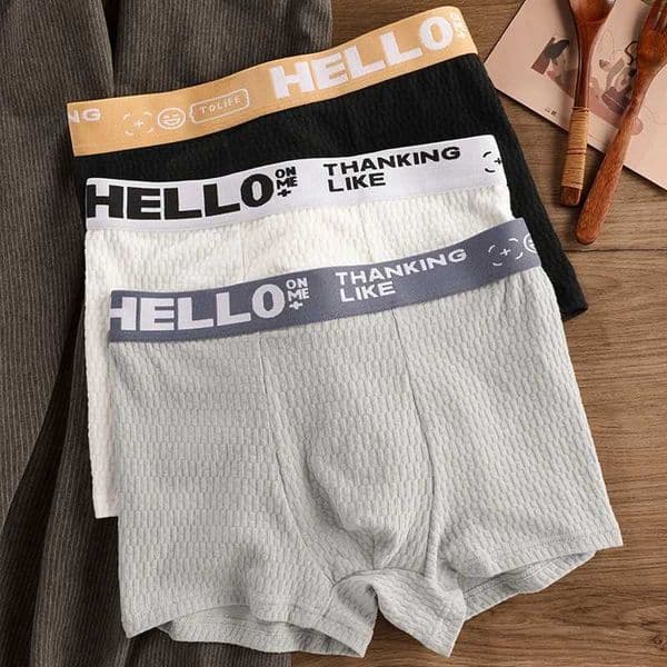 EXILIENS Brand 3pcs Bubble Cotton Boxer Men Underwear Hot Mens Boxers Cuecas Masculinas BoxerShorts Man Panties Size M-3XL K102T260604