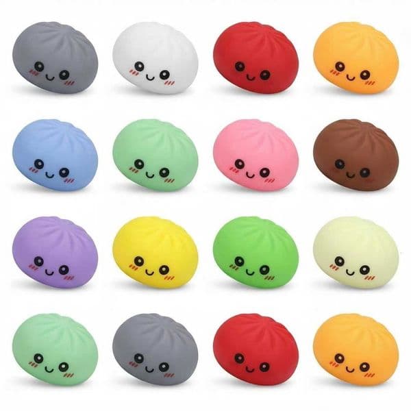 Dumpling Squishy Stress Ball Mini Fidget Toys Slow Rebound Stress Relief Pinch Decompression Toys for Children Adult M260604