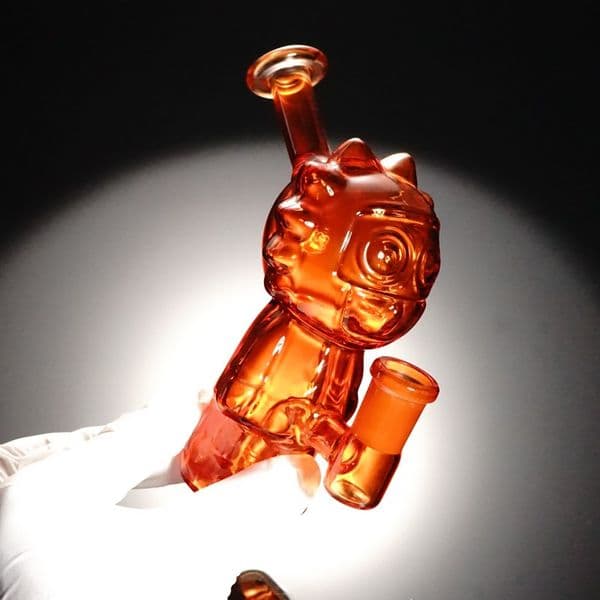 5.3 Inches Cartoon Design Glass Bubbler Water Glass Pipes Mini Bong for Smoking Coming With Herb Glass Bowls and Oil Burner Pipe