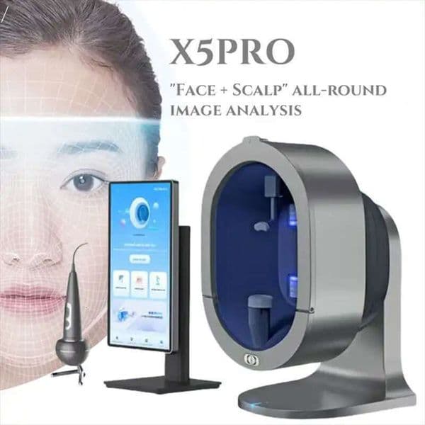 Upd New Professional Models AI Professional Facial AI 3D Skin Detector Diagnosis Face Scan Analyzer System Skin Wrinkle Analysis Acne Analysis Device
