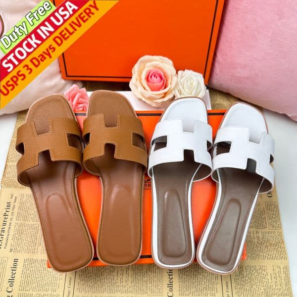 Womens Sandals oran Sandals Designer Sandals Slippers Fashion Floral Slipper Leather and Rubber Flats Sandals Summer Beach Shoes Bottoms Slipper slides Sizes 35-43