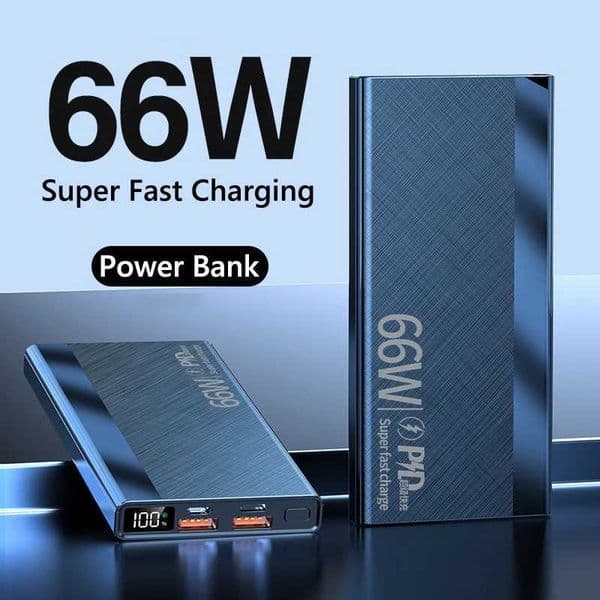 30000mAh Power Bank 66W Fast Charging Powerbank External Battery Pack for iPhone 15 16 14 Huawei Samsung PD20W Poverbank L260604