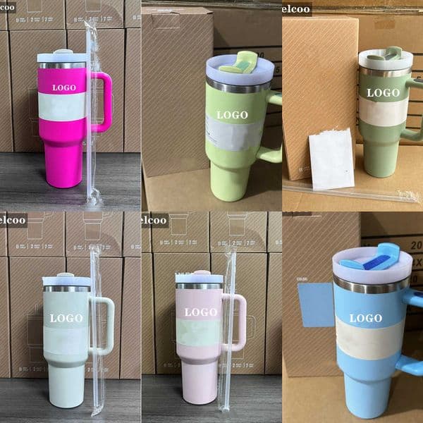 Stainless Designer Tumblers 40oz Insulation Steel Large Capacity Double Drink Cup ic Printing Portable lticolor Car Cup Home Beer Cup with Box Y260604
