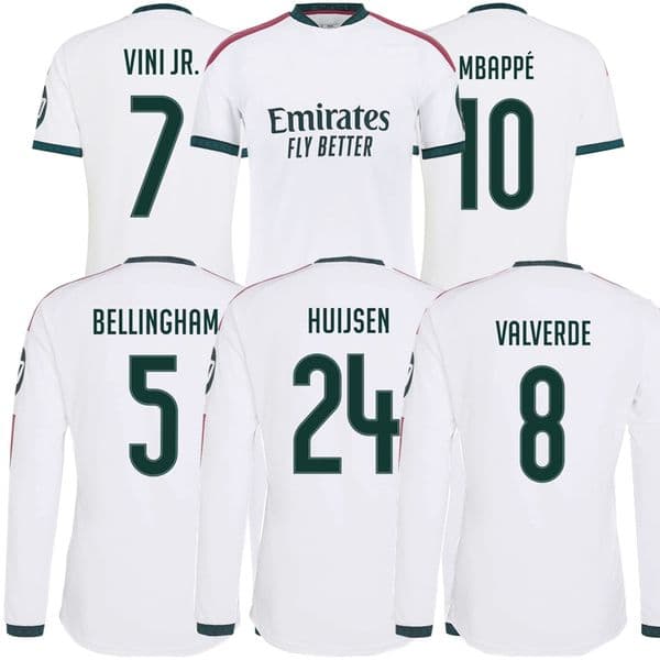 2025 2026 2027 Long sleeve KONATE ARDA GULER Mbappe reAL Soccer Jerseys BELLINGHAM mADRIds VALVERDE CARRERAS VINI JR TRENT HUIJSEN DUMFRIES football Men Kids shirt