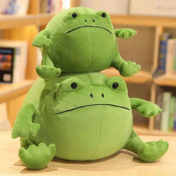 Cute Creative Toys Cartoon Shapes Big-eyed Green Frogs Childrens Comfortable Dolls. 250219 hhh