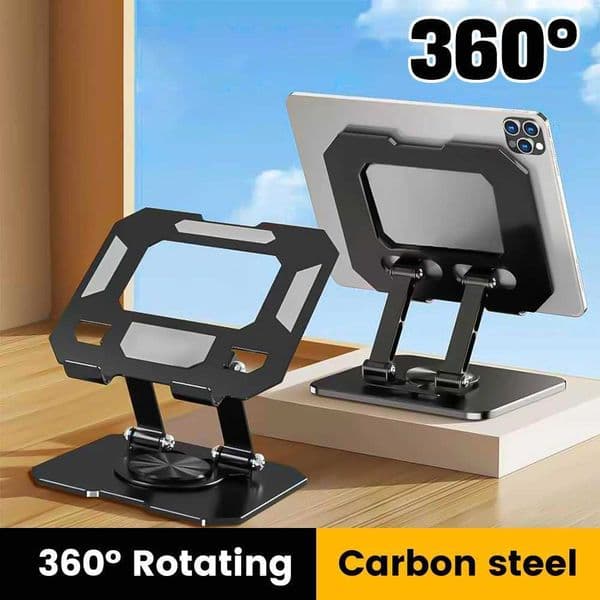 Bracket Laptop Mobile Phone Tablet Bracket Aluminum Alloy Multifunctional Desktop Lazy Bracket 360 Degree Rotation FoldableT2600604