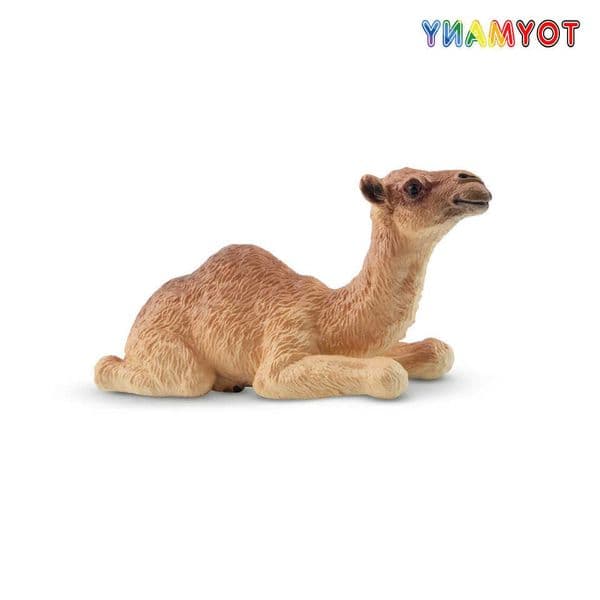 Simulation Toymany Camel Calf Wildlife Animal Model Toy Mini Figures Dolls Action Figurines Toys Children Gift Cake Decoration L260604BKFB