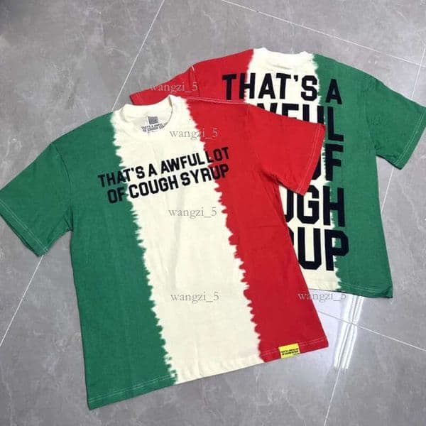thats a awful lot of caugh syrup shirt Men's classic trend designer T Shirts Tees PolosPrinted Graphic Pure Cotton Casual Tees Short Sleeve Hip Hop Men's Clothing 606