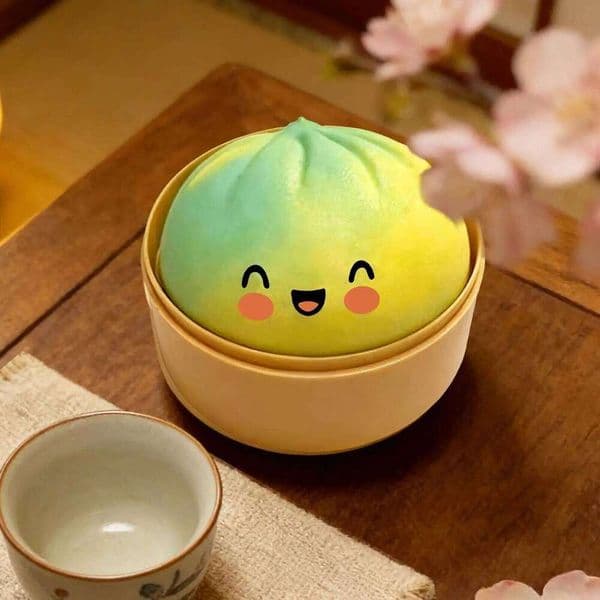 Dumpling Squeeze Toys - Slow-Rising Balls, Cute Buns Desk Accessories for Adults & Kids, Pocket Stress Relief Party Gifts