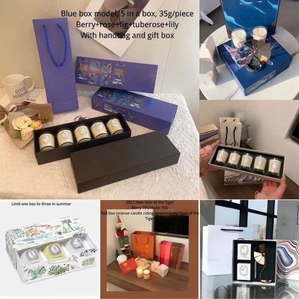 Including Candle Candles Box Dip Scented Colllection Bougie Pare Home Decoration Collection Item Summer limited Christmas riding l Y260604