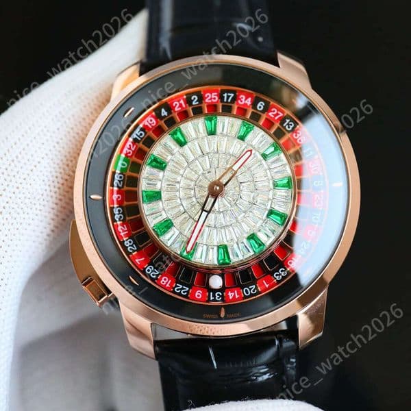 Luxury Quartz 40Mm Rose Gold Mens Jacob Watches Designer Watch Auto Date Leather Belt Analog Wholesale Men Jacobo Co Wristwatch Gifts For Father Montre Homme a40