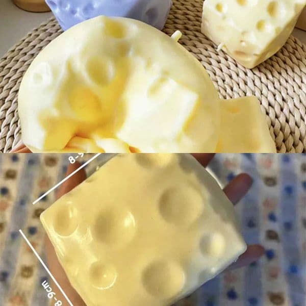 Ball Jumbo Cheese Cube Stress Toy Cheese Shapeable Squeeze Ball Non-Bounce Fidget Toy ASMR Sensory Anti-Stress Christmas Gift L260604