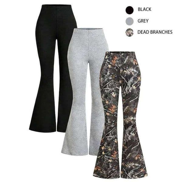 Yoga flare women's high waist outer wear fitness casual pants 26W0604