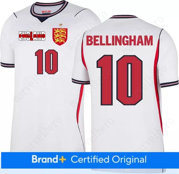 England Jersey Jude Bellingham NO. 10 World Cup 2026 T shirt English National Team Sports T-shirt Jerseys Flag Football Stars England Full Squad Home Man Woman Tshirt