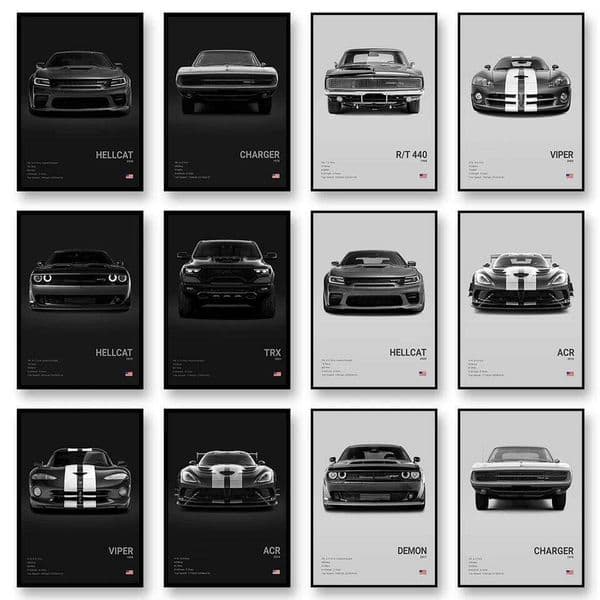HELLCAT ACR Canvas Wall Art Print Poster DEMON Sports Modern Home Decoration Painting Car Lover Gift 26Y0604