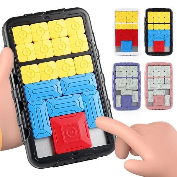Huarong Road Puzzle Board Game Logical Thinking Interactive Toy 500 Leveled Up Super Slide Game Kid Birthday Gift 260603