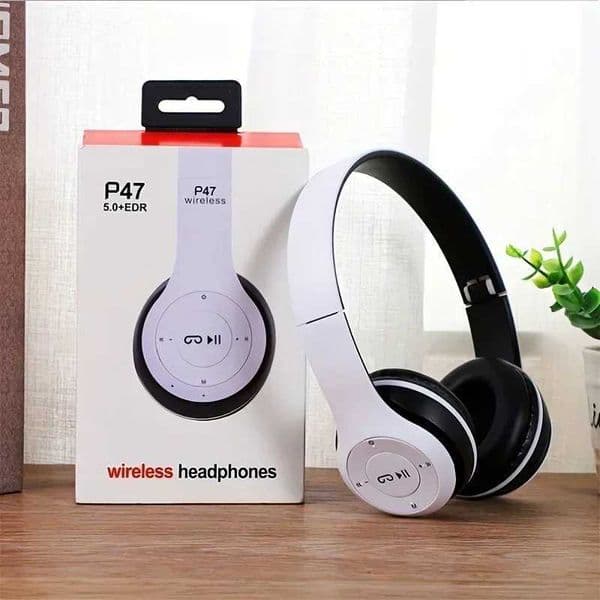 Wireless bluetooth P47 headphone With Mic Noise Cancelling Headsets Stereo Sound Earphones Sports Gaming Headphones Supports PCL260604