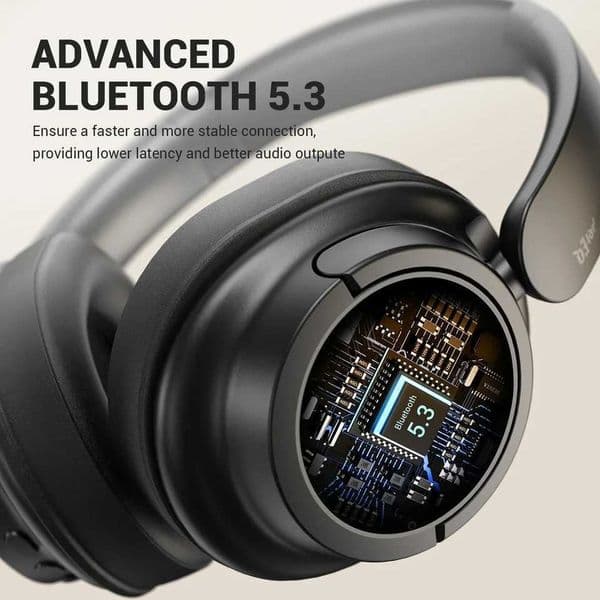 V16 Oneodio SuperEQ Wireless Headphones Bluetooth 53 Over Ear Headset With Mic Bass/Pop Mode Hi-Res Foldable Headphones 90H APPL260604