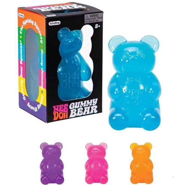 HOT Cute Bear Maltose Squeeze Dough Colorful Sensory Toy Creative New Item Desk Decoration Stress Relief Doll 26Y0604
