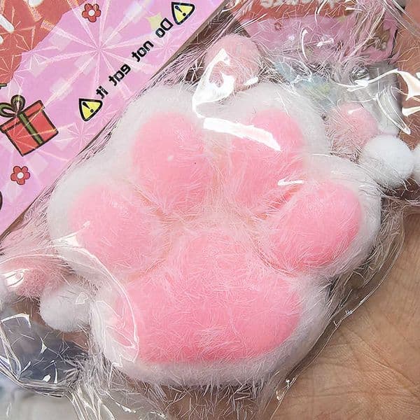 Soft Squeeze Cat Paw Toys Cute Abreact Relief Relax Toys Sticky Decompressing Pinching Cat Paw Stress Relief Squishy Toy Gift C260604