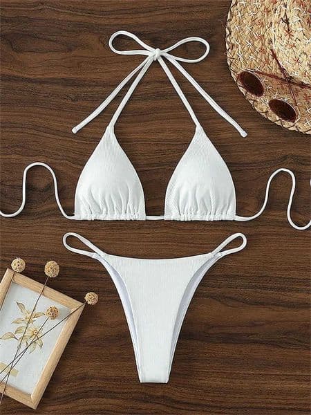 Bikini Set Sexy Women White Black Push Up Bra Micro Swimsuit 2025 Brazilian Beach Holiday Bathing Suit Thong Swimwear Biquini T260604