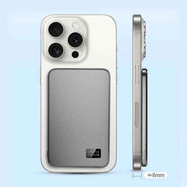 Power Bank 3-in-1 for Thin Magnetic Wireless Powerbank 20W Portable Battery for Watch iPhone 16 15 14 13 12 series L260604