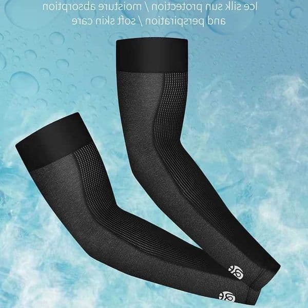 BIKING Mesh Breathable Ice WEST Silk Sun Protection Arm Sleeves Cooling Temperature Reduction High Elastic Sports Arm Covers M260604