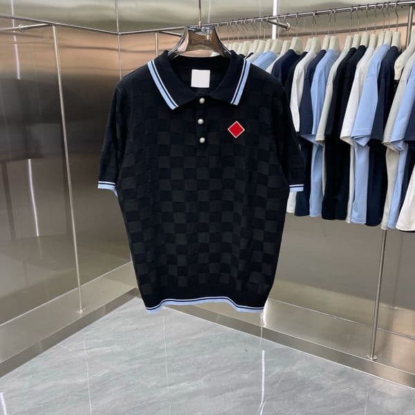 Men's Plus Tees & Polos letter knitted sweater in autumn / winter 2 knitting machine e Custom detail crew neck cotton 5UJ