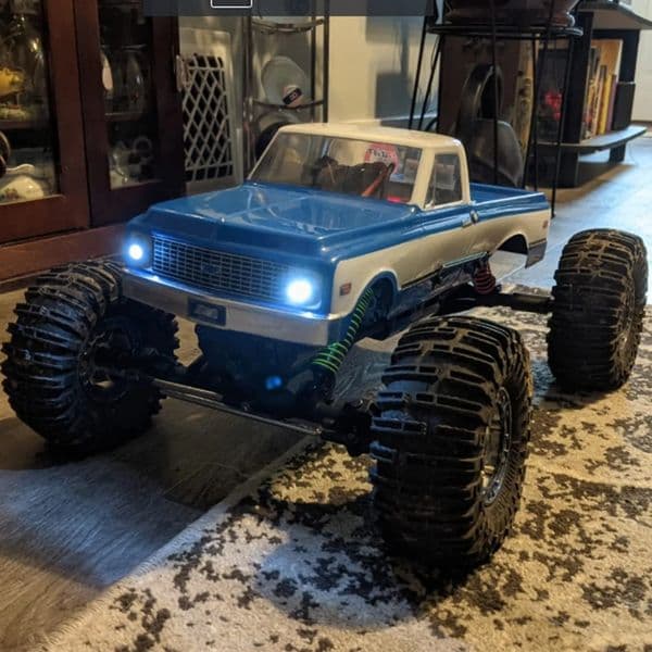 Rc Crawler LED Light 4 Lights Replacement For 1/10 1/8 HSP Redcat Rc4wd Tamiya Axial radio control car Scx10 D90