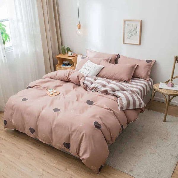 Cute Cartoon Print Duvet 220x240 Lovely Pattern Adults Kids Quilt Cover AB Double-sided Comforter Covers No Pillow Cases 26L0604