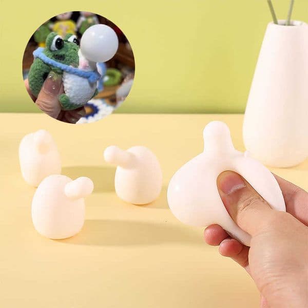 Toy Squeeze 5Pcs DIY AntiAnxiety Accessories For Adult Blow Bubble Novelty Pinch Toy Insert Ball For Autisms Kids Stress Toy M260604