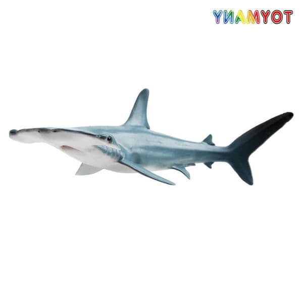 Simulation Toymany Great Hammerhead Shark Ocean Animal Model Toy Mini Figures Dolls Action Figurines Toys for Children Gift L260604EUKA