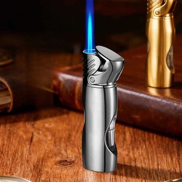 Butane Direct Charge Gas Lighter Metal Direct Charge Windproof Iatable Lighter Outdoor Camping Survival Portable Small Tool J260604